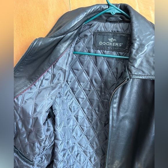 Dockers Men’s Leather Jacket - Picture 3 of 4